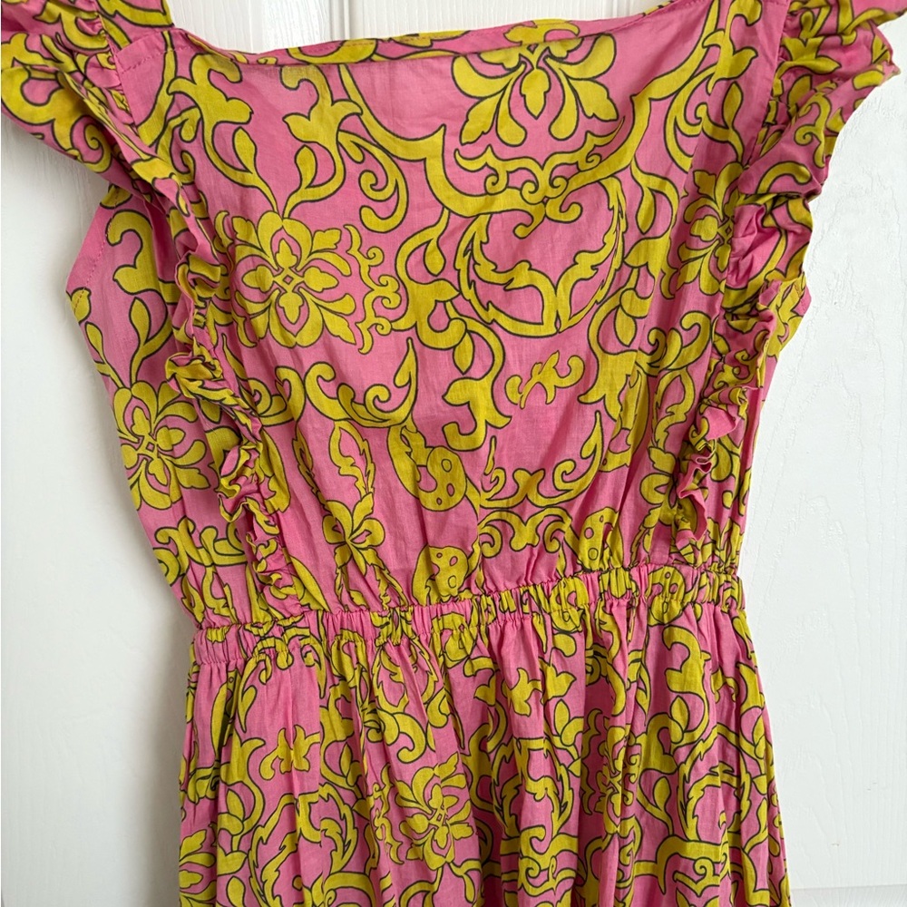 Misa Los Angeles Pink and Yellow Maxi Dress - Picture 4 of 6
